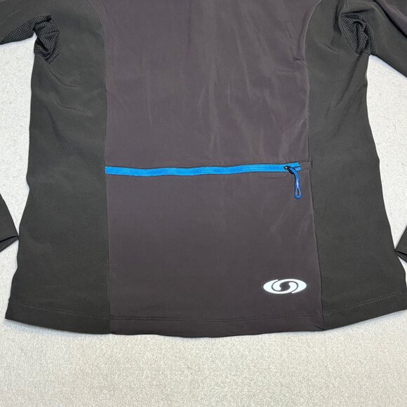 Salomon ClimaWind Full Zip-Up Long Sleeve Jacket (Black) Women's Size Large - Picture 9 of 10